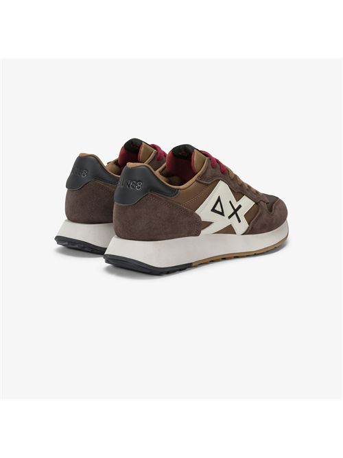 Sneaker Jaki Bicolor in nylon e suede marrone SUN 68 | Z45114/08